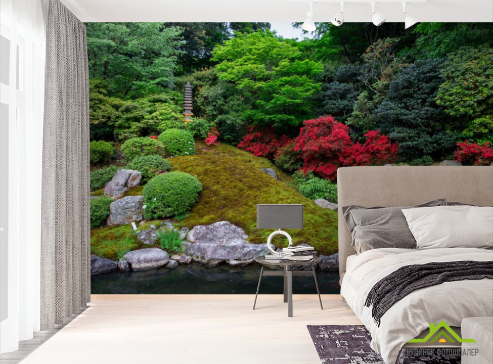 выбрать Фотошпалери поляна над струмочком  на стіну