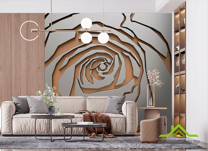 Фотошпалери Фреска озеро з лебедями