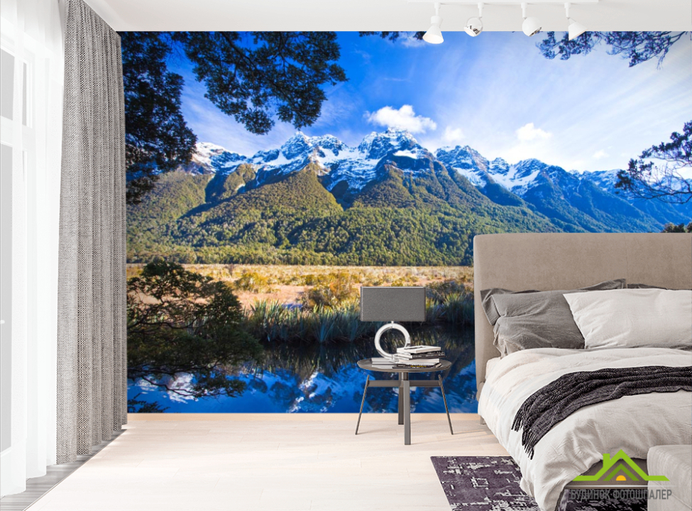 выбрать Фотошпалери озеро в горах Фотошпалери Природа на стіну