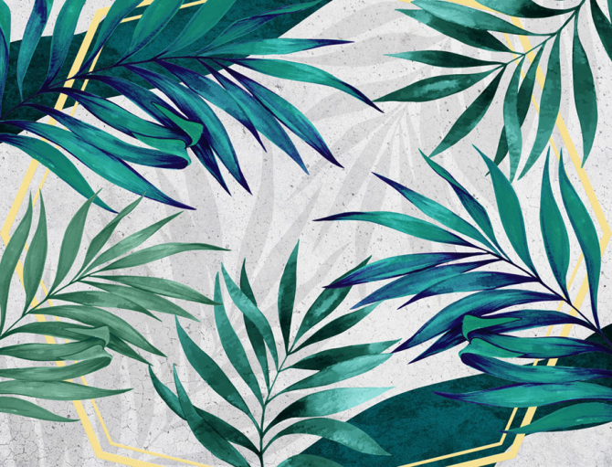 Фотообои Тропические листья