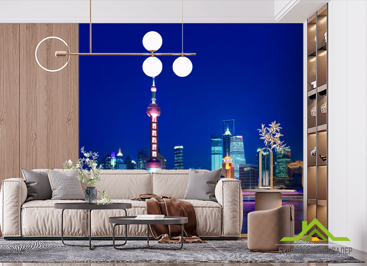 Фотошпалери Місто, ніч, вода