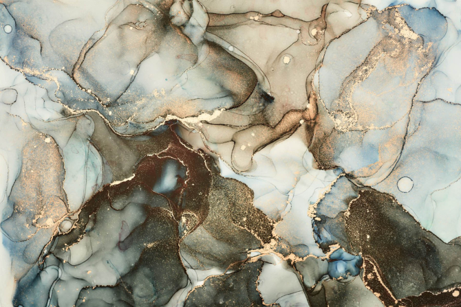 Фотообои Флюид в зелёных тонах