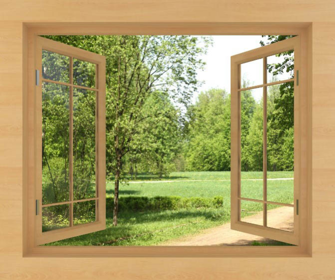 Фотошпалери Парк за вікном