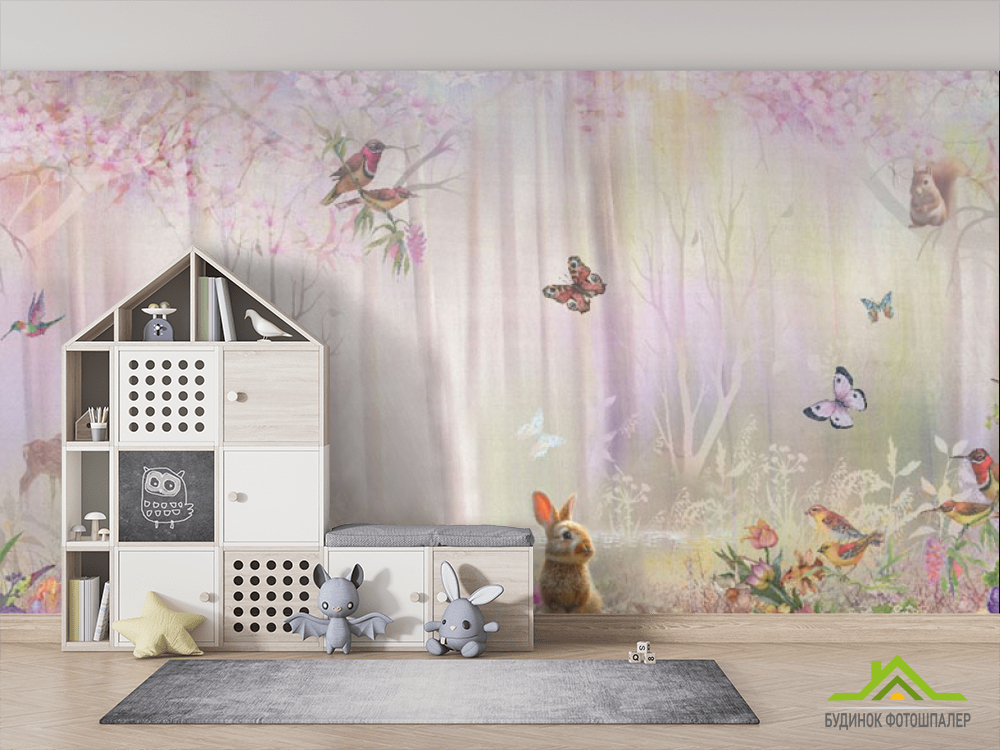 Фотошпалери Рожевий ліс