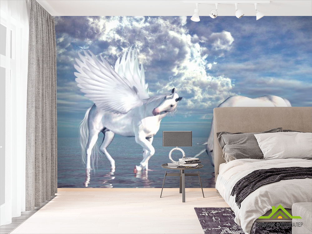 Фотообои Пегас и Единорог