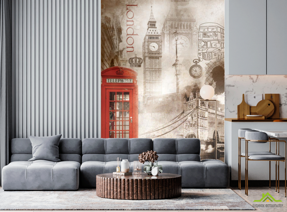 выбрать Фотошпалери Лондон Фотообої на кухню на стіну