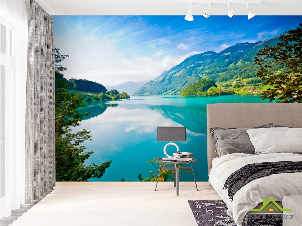 Фотошпалери Нескінченність гір, води