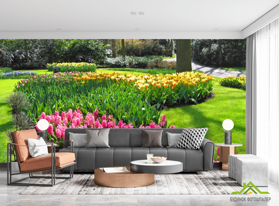выбрать Фотошпалери клумба Фотошпалери Природа на стіну