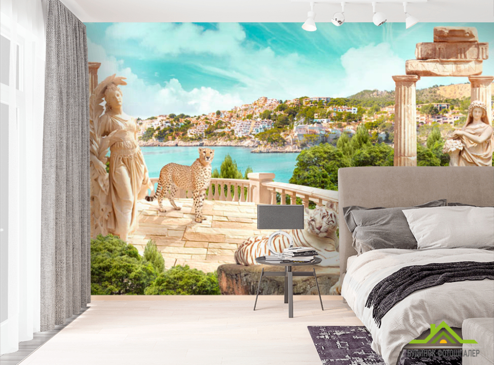 выбрать Фотошпалери Фреска з тиграми Фотошпалери Фрески на стіну