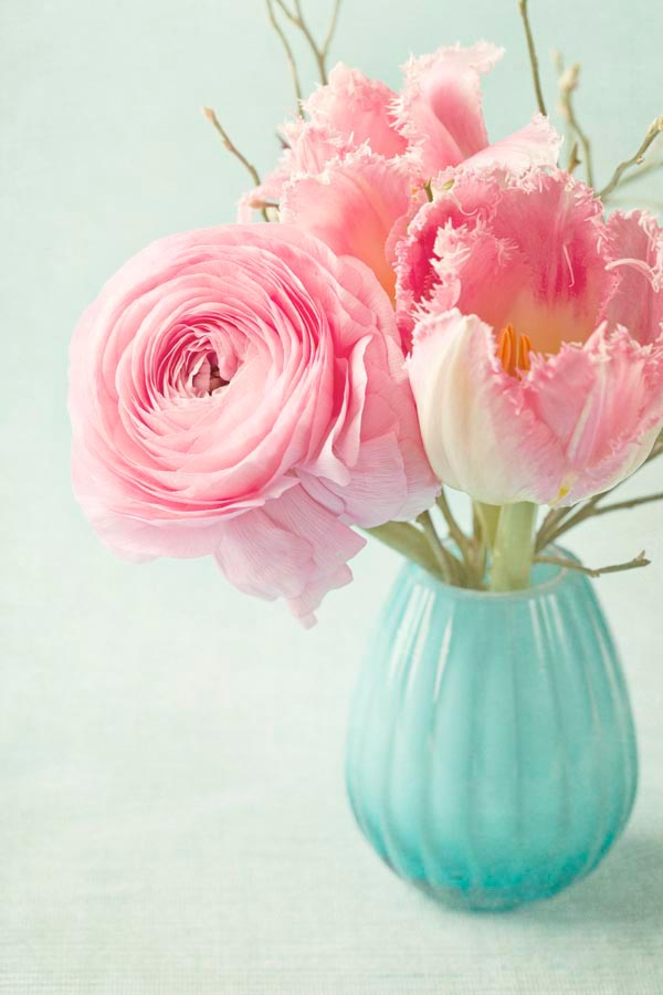 Фотошпалери Букет рожевих троянд