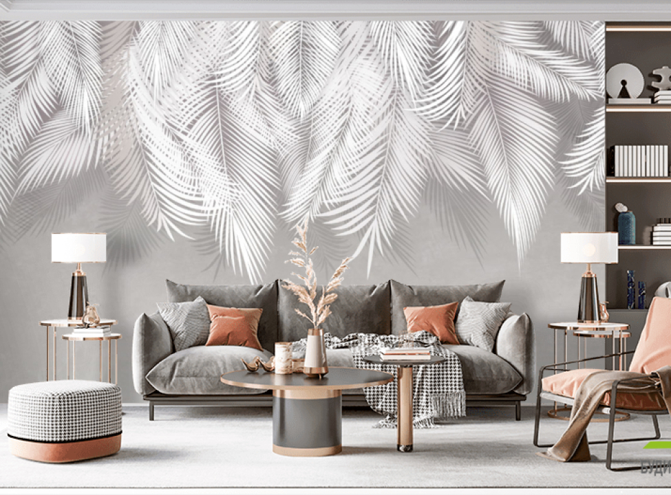 выбрать Фотообои листья лучший декор Фотообои Дизайнерские листья на стену