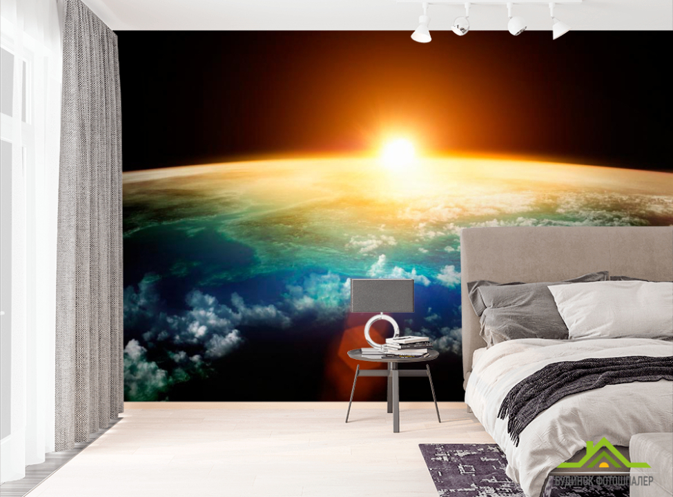 выбрать Фотообои Земля и солнце Фотообои Космос на стену