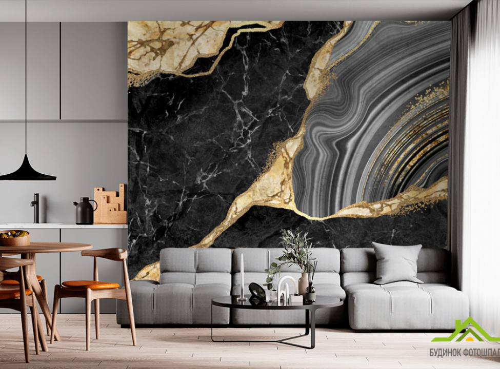 выбрать Фотообои срез камня золото Фотообои с золочением на стену