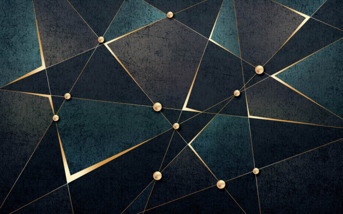 Фотошпалери зелені ромби