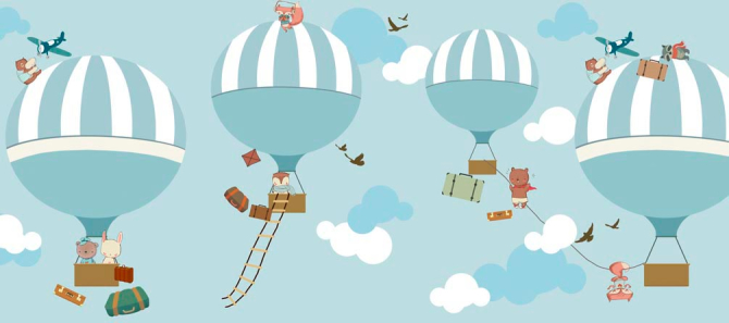 Фотообои Воздушные шары