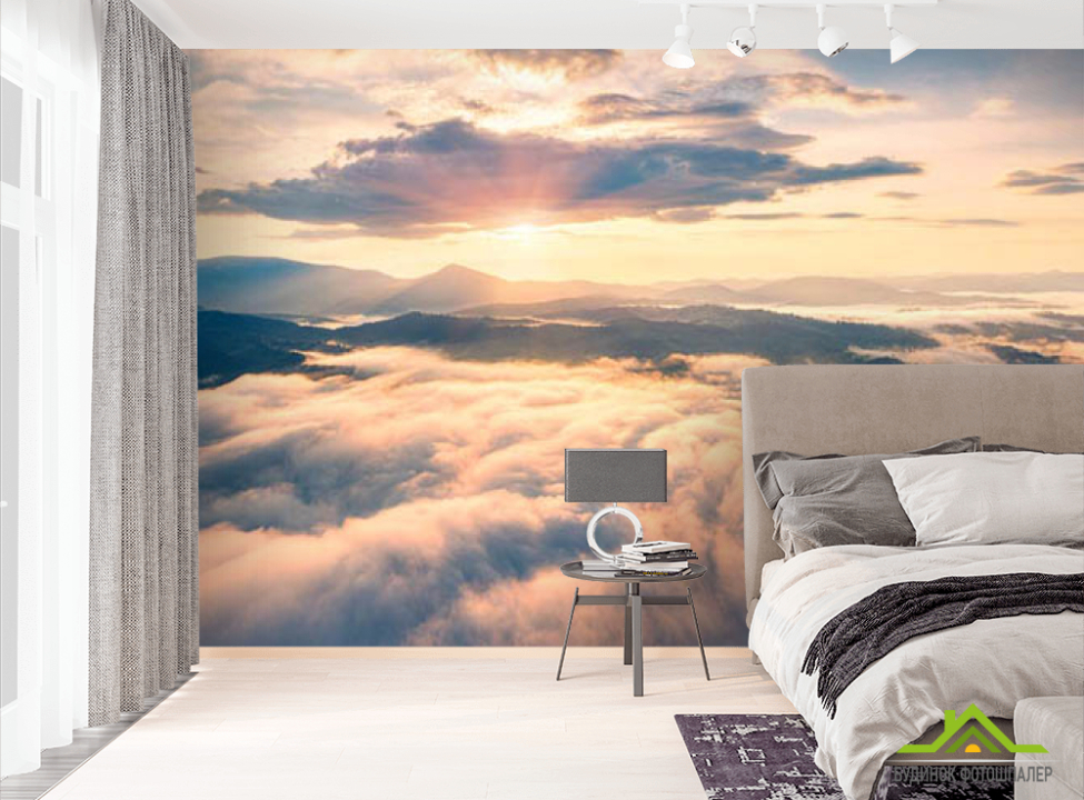 выбрать Фотообои Вид на горы сверху Фотообои Природа на стену