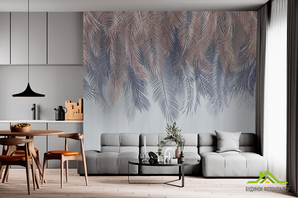 Фотообои листья для интерьера