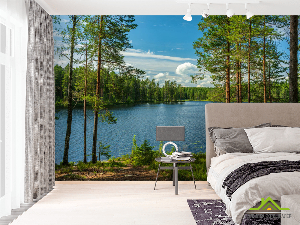 Фотошпалери Озеро в лісі
