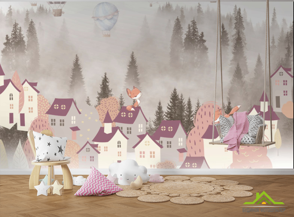 выбрать Фотообои Домики на лесной опушке Фотообои Little kids на стену