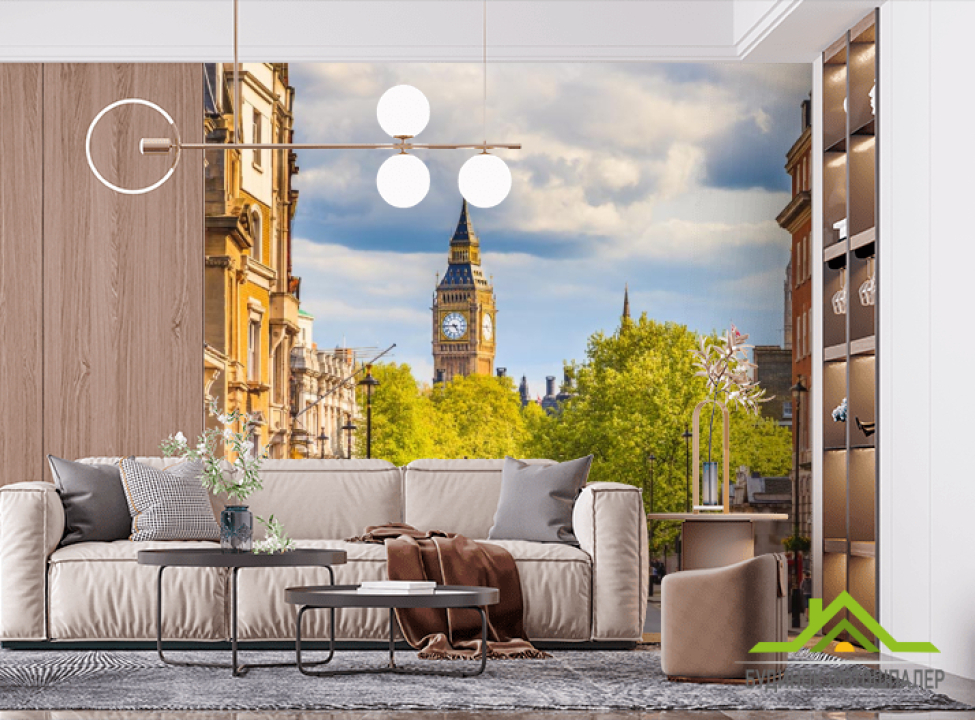выбрать Фотообои дорога в Лондоне Фотообои Лондон на стену