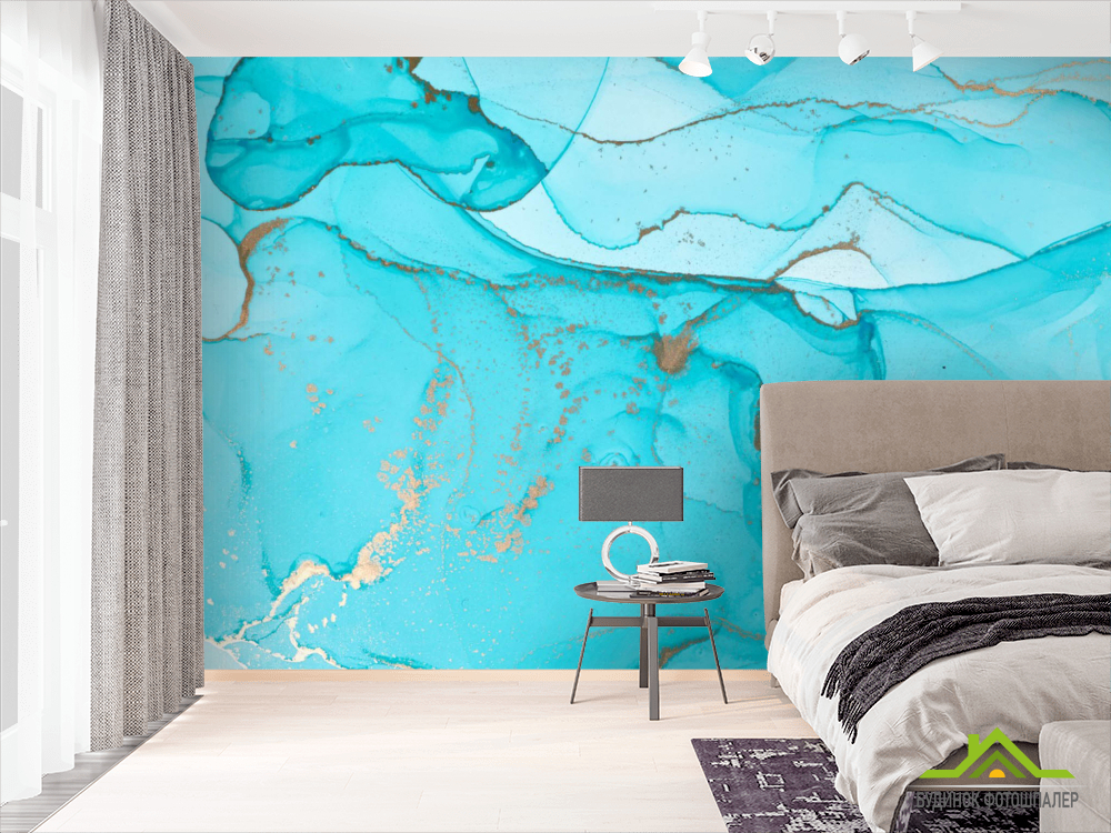 Фотообои Яркий Fluid art