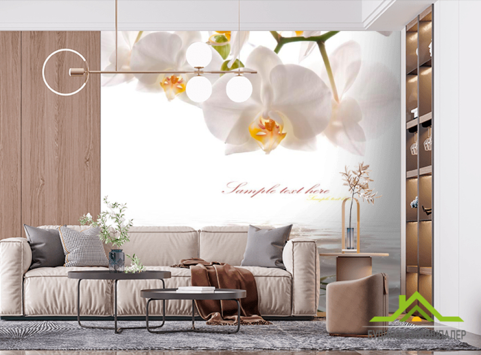 выбрать Фотообои Орхидеи белоснежные Фотообои Цветы на стену