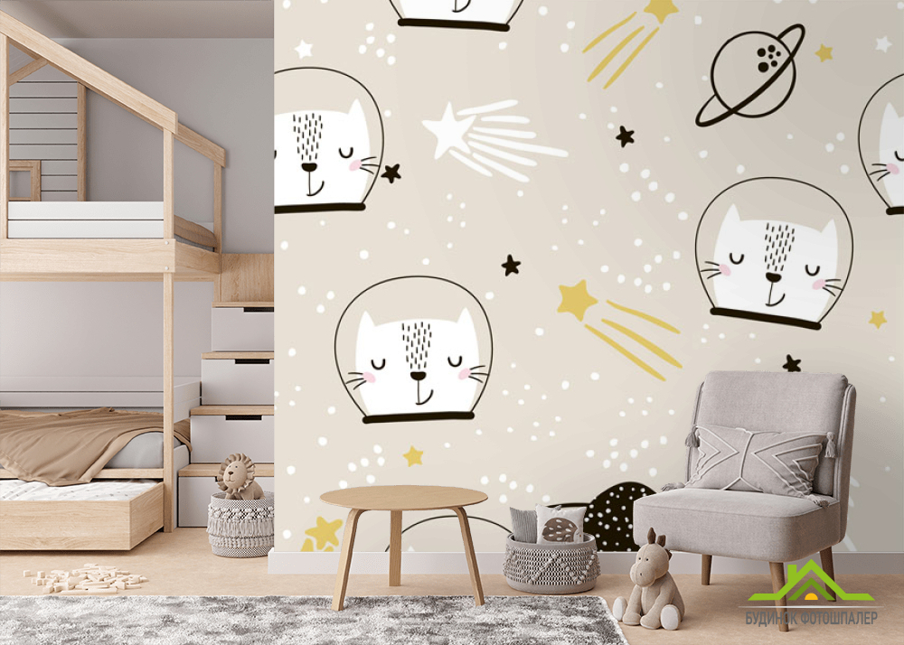 Фотообои Космические коты