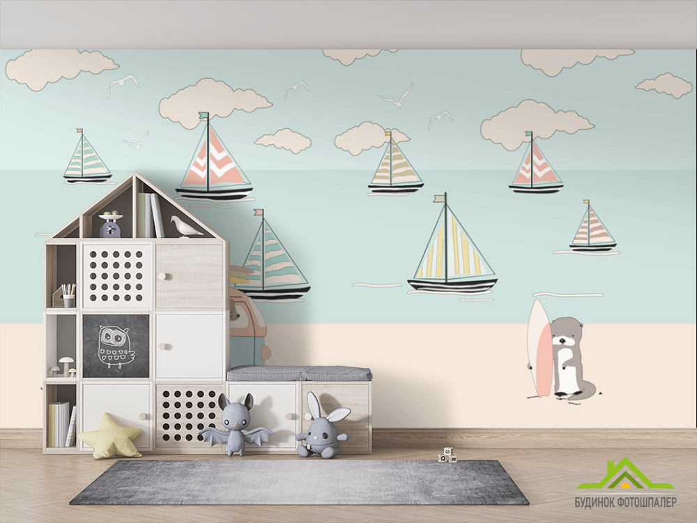 Фотошпалери Машинки на пляжі