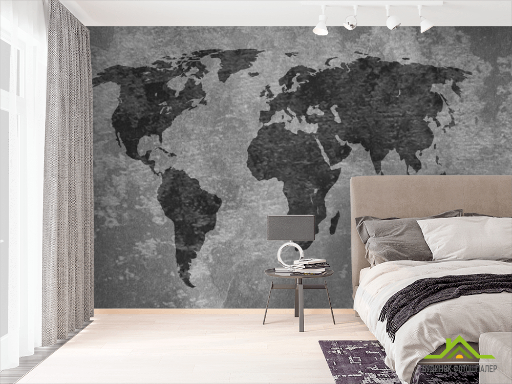 Фотообои карта мира