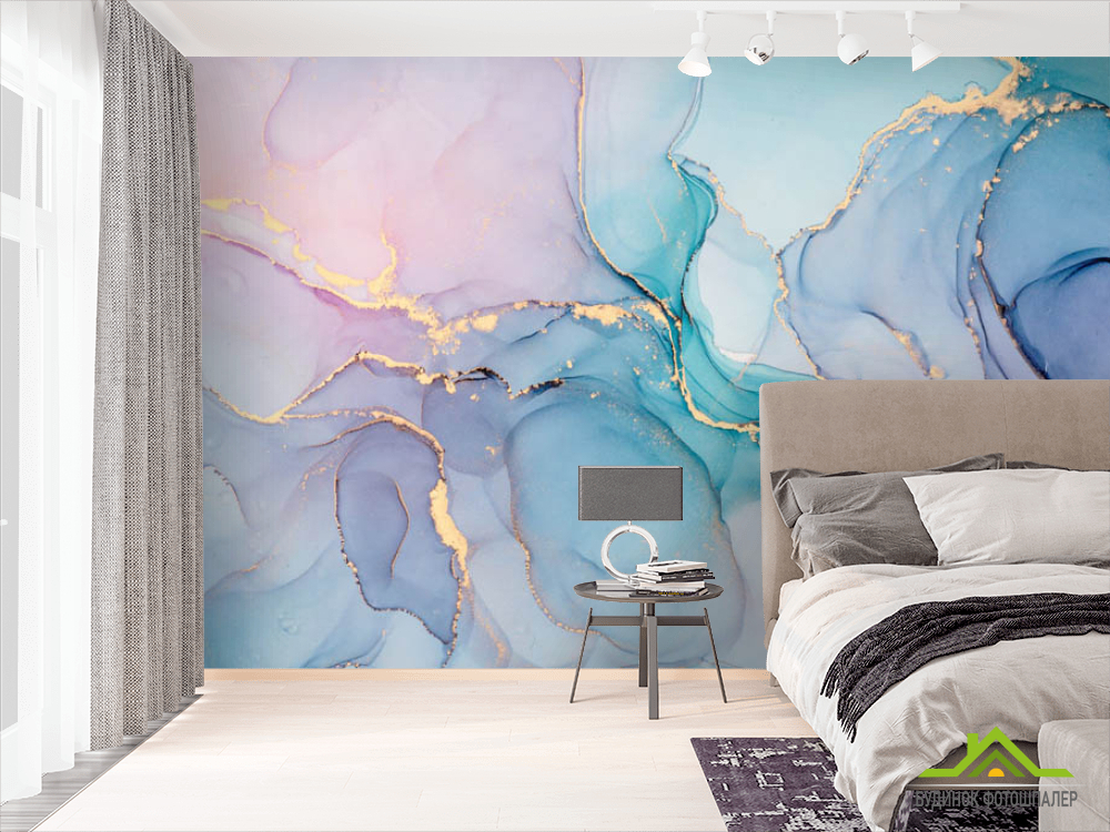 Фотошпалери яскравий fluid art