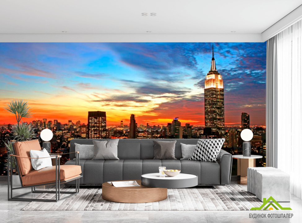 выбрать Фотошпалери Захід в місті Фотошпалери Місто на стіну