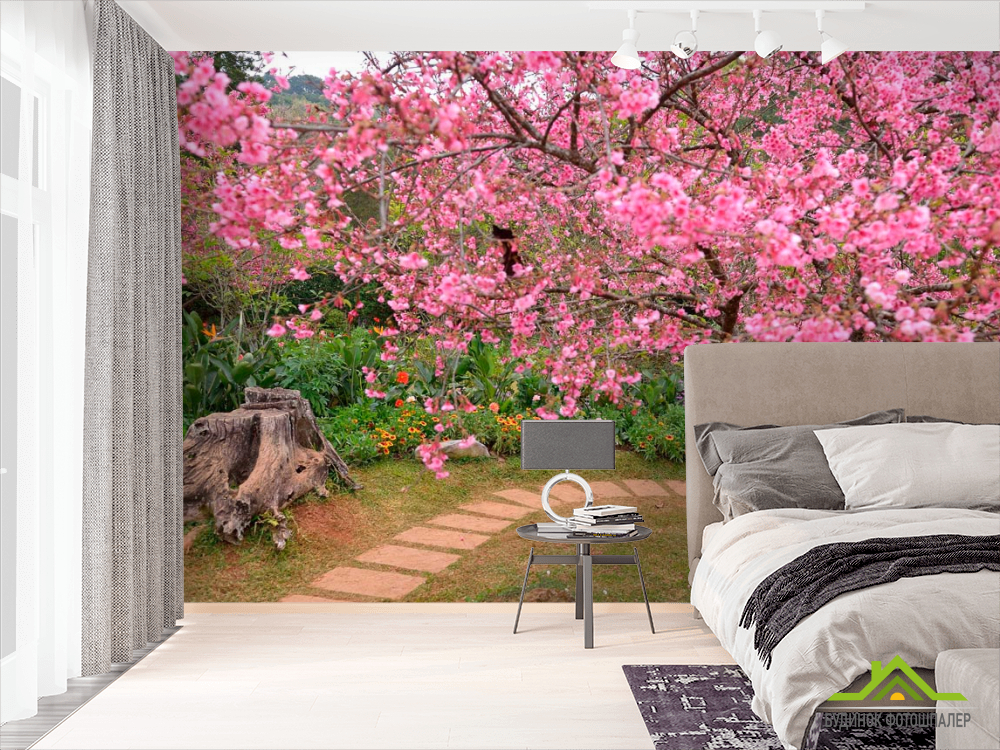 Фотошпалери Квітучі вишні