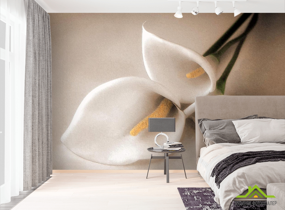 выбрать Фотошпалери біла лілія Фотошпалери Квіти на стіну