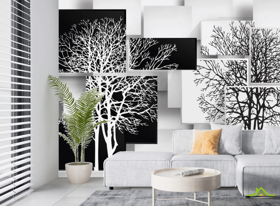 выбрать Фотообои 3д деревья Фотообои в гостиную на стену