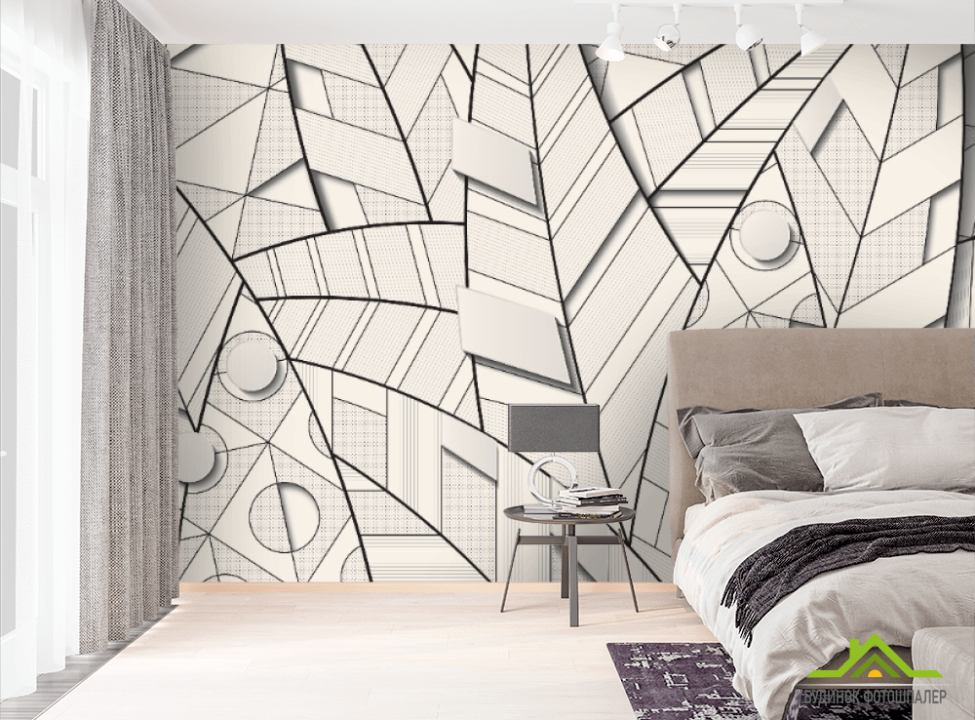 выбрать Фотообои Листики Фотообои Геометрия на стену