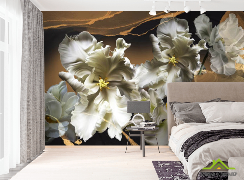 выбрать Фотошпалери махрові тюльпани 3d Фотошпалери Квіти на стіну