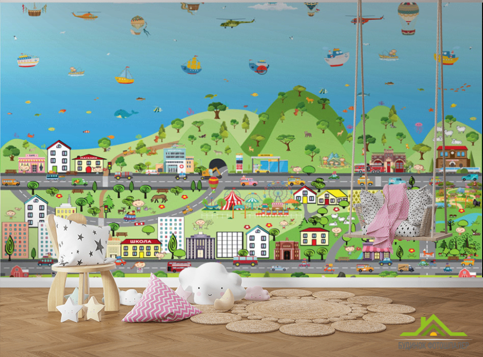 выбрать Фотообои Транспорт и техника Фотообои в детскую на стену