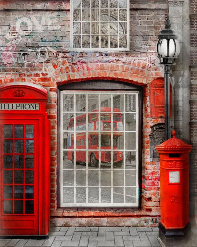 Фотошпалери Телефонна будка