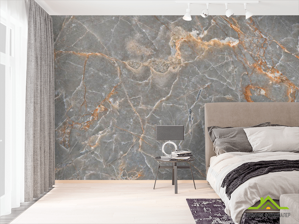 Фотошпалери сірий мармур