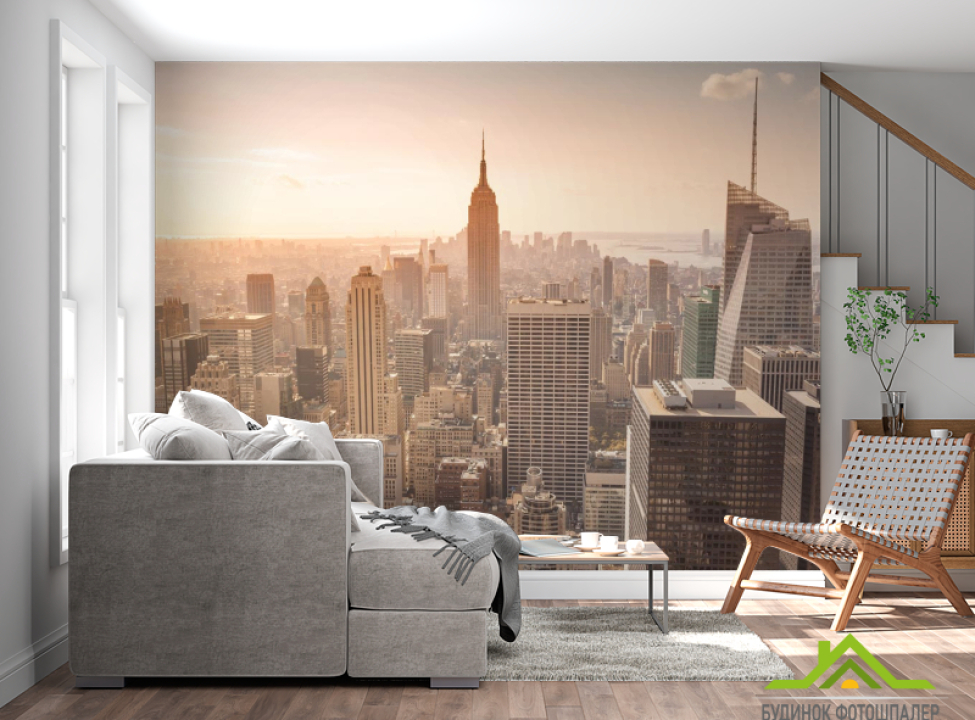 выбрать Фотошпалери Нью Йорк світанок Фотошпалери Місто на стіну