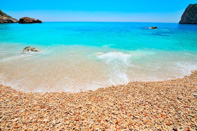 Фотошпалери Галька і хвилі