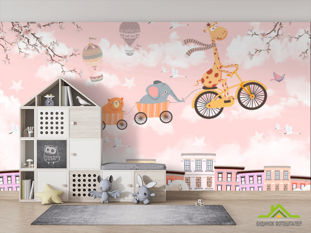 Фотошпалери Жирафик і його команда