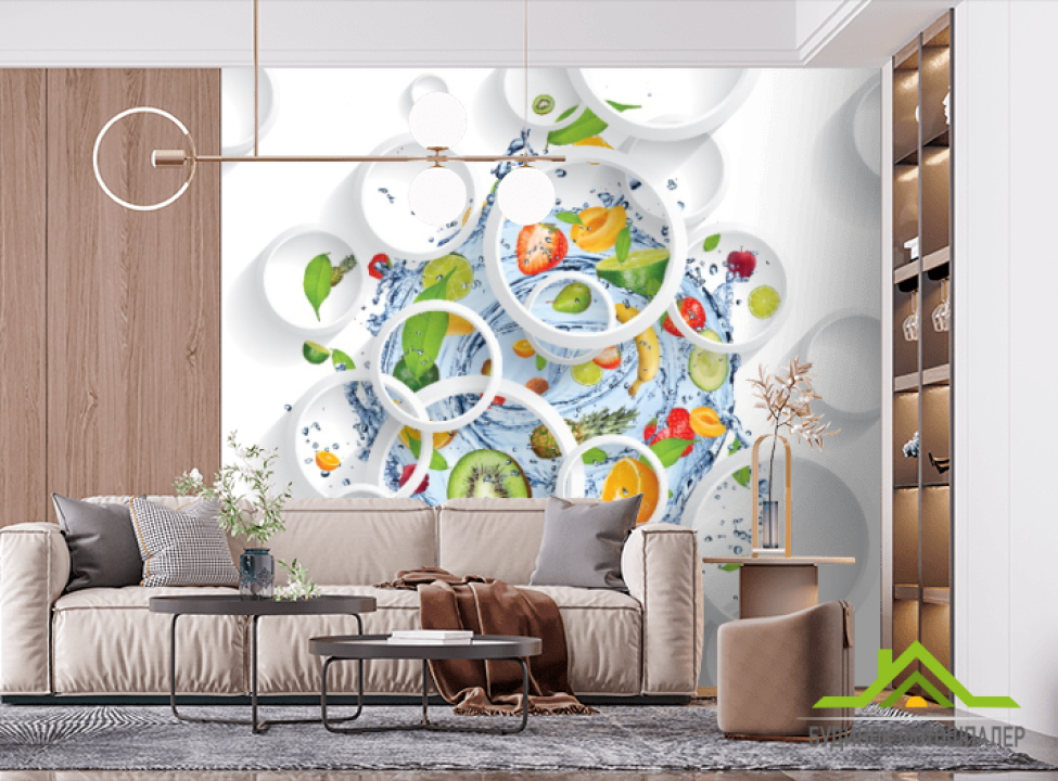 выбрать Фотошпалери Фрукти Фотошпалери 3Д на стіну
