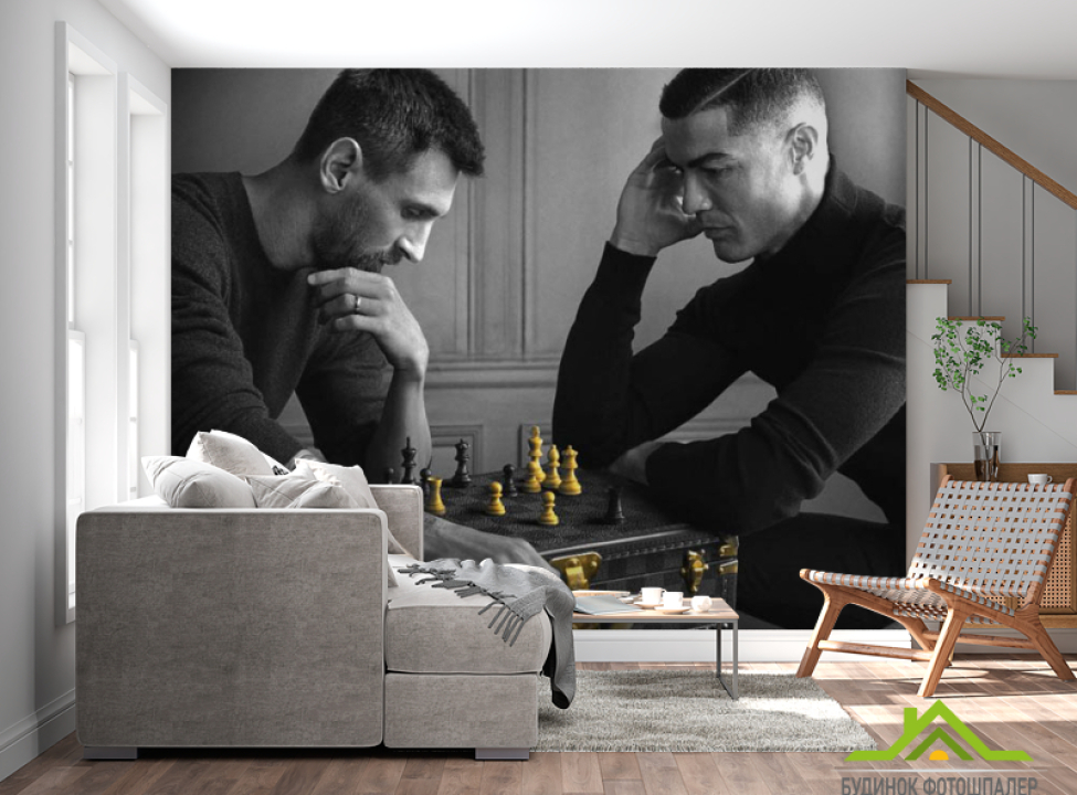 выбрать Фотообои Рональдо и Месси Фотообои в салон красоты на стену