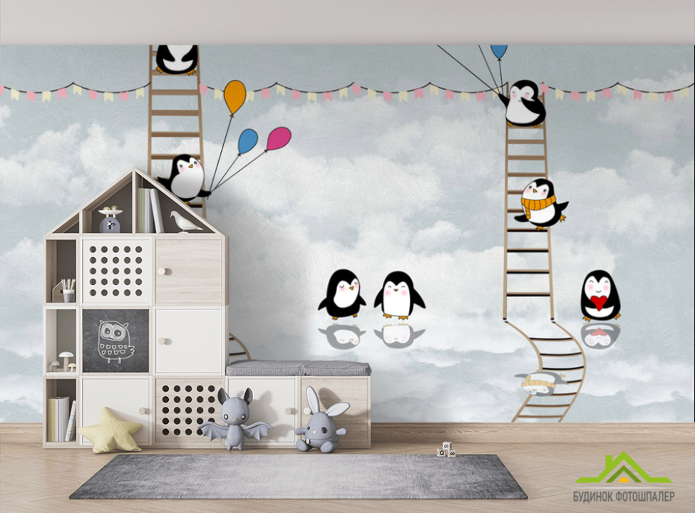 выбрать Фотошпалери Пингивинчики Фотошпалери Little kids на стіну
