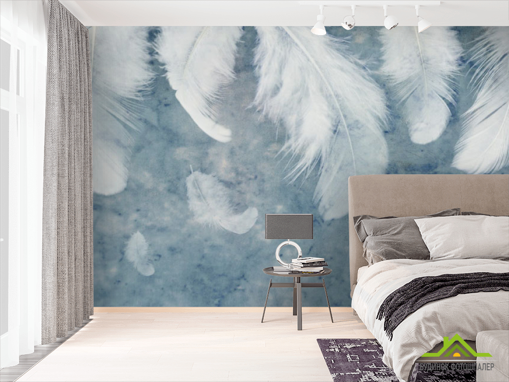 Фотошпалери пухнасті пір'я