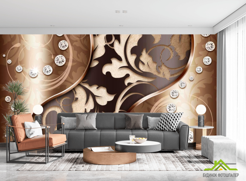 выбрать Фотошпалери 3d візерунок і камені Фотошпалери стереоскопічні на стіну