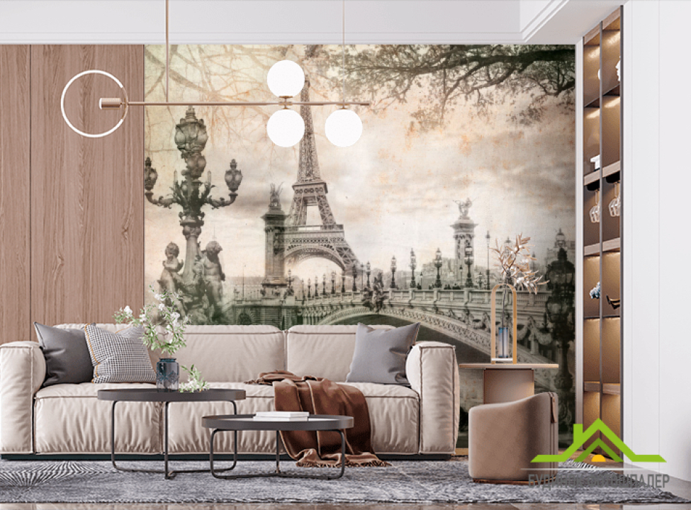 выбрать ФотообоиВинтажный париж Фотошпалери Місто на стіну