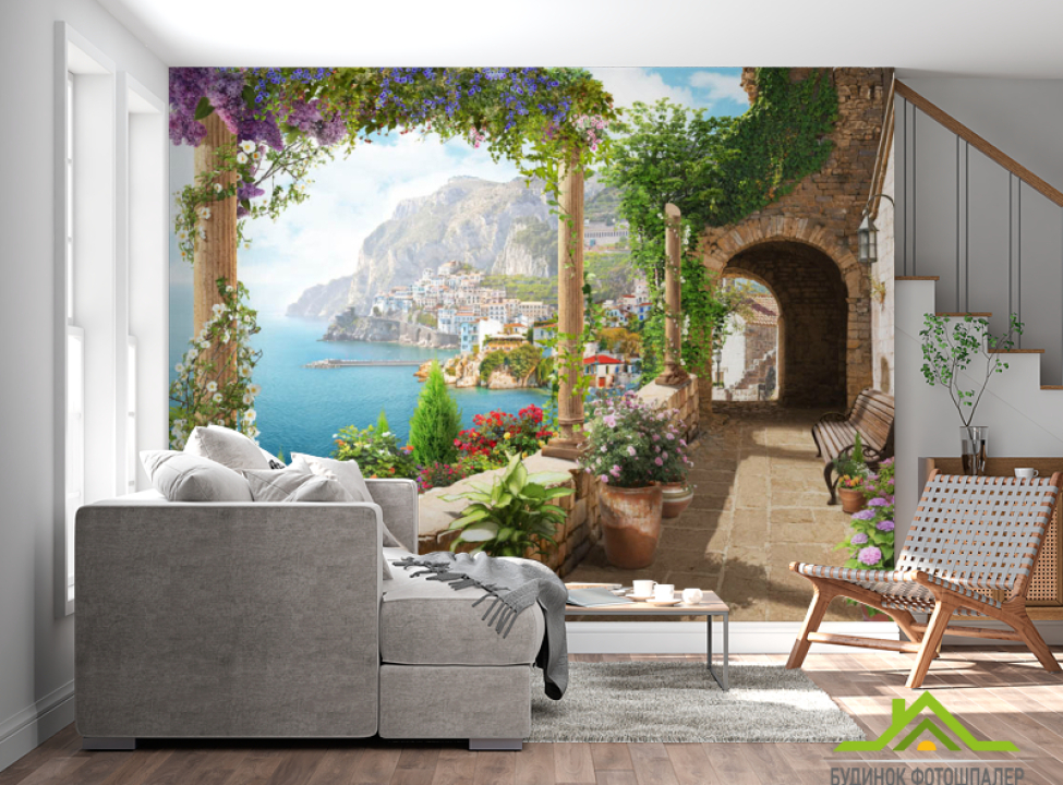 выбрать Фотошпалери Фреска з узбережжям Фотошпалери Фрески на стіну
