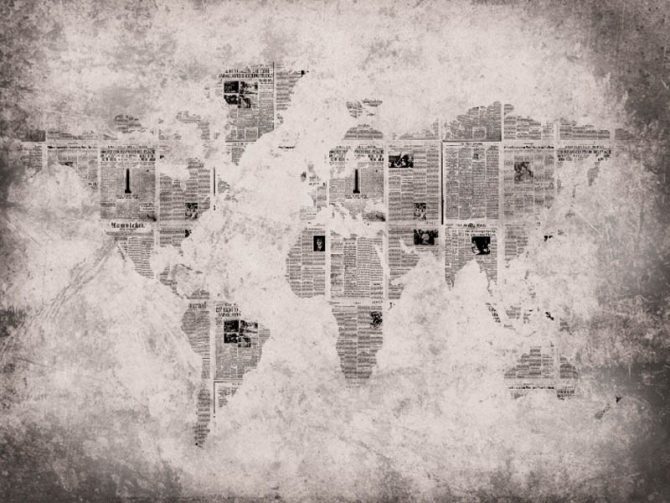 Фотошпалери карта світу